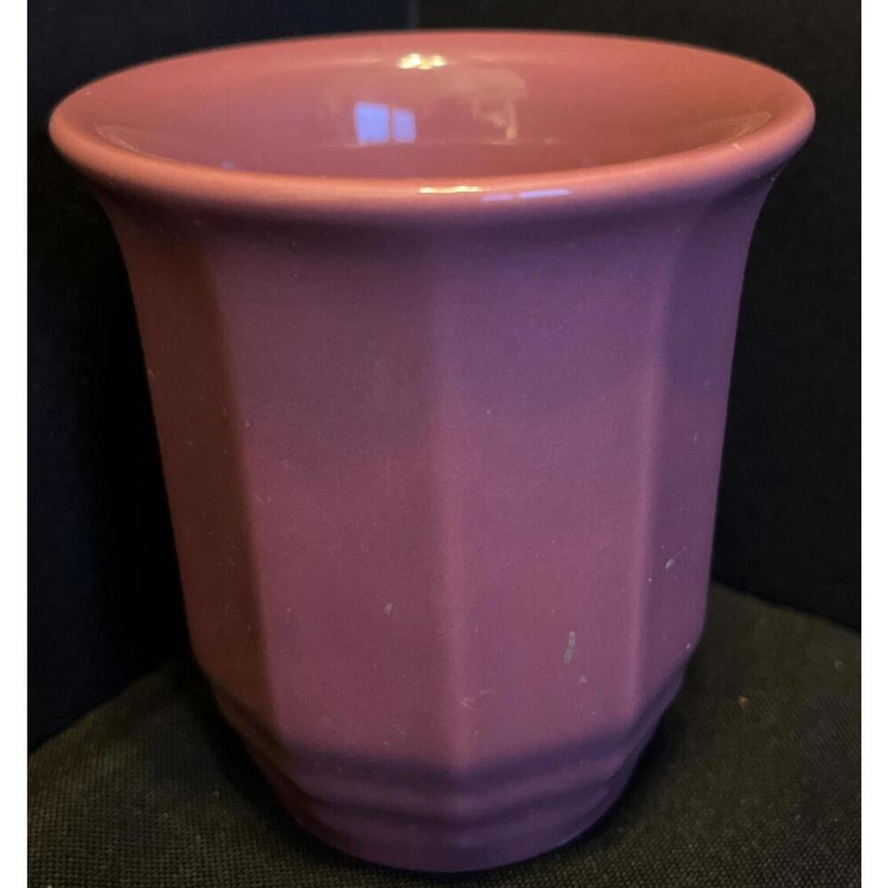 Vintage Pfaltzgraff Raspberry Red Color Tumbler 3.25 x 3.75 Made In USA